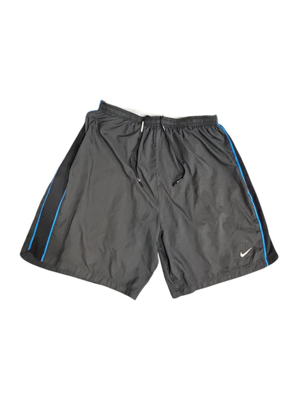 Nike Dri‑Fit Training Shorts Men’s M Black Gray Blue Trim 380798‑013